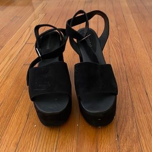 Jeffrey Campbell chunky ankle strap heels size 8.5